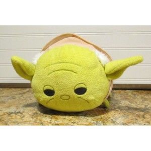 Star Wars Yoda Tsum Tsum Plush Large 12" Disney Store Authentic Used